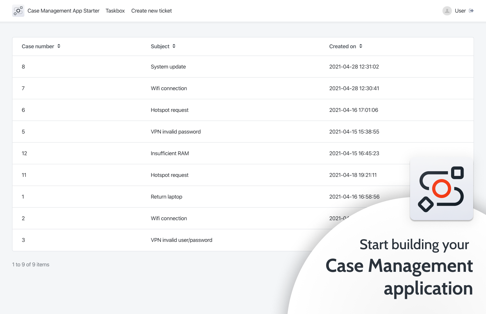Case Management App Starter - Overview (O11) | OutSystems