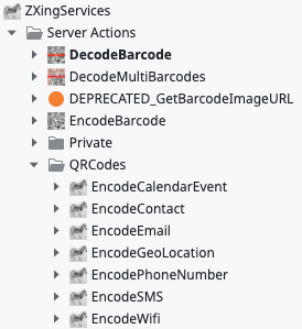 ZXing Services - Overview (O11) | OutSystems