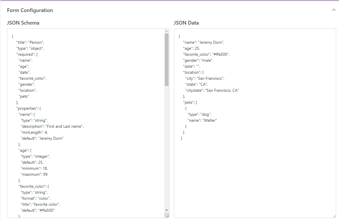 JSONEditor (Schema to form) - Overview (O11) | OutSystems