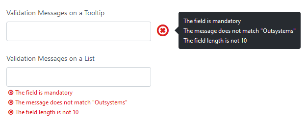 Validation Messages Display - Overview (O11) | OutSystems