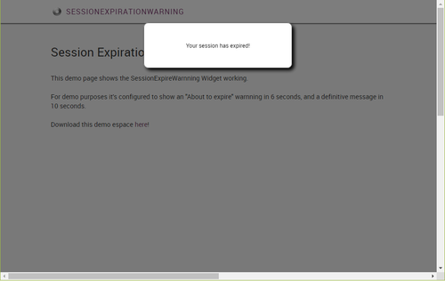 Session Expiration Warning - Overview (O11) | OutSystems