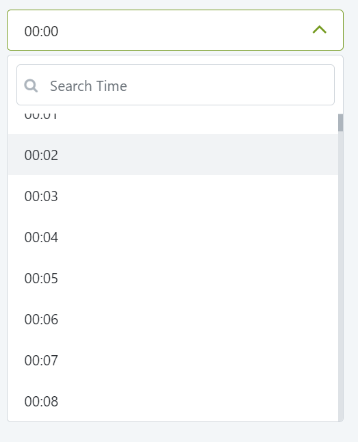 Dropdown Select Time - Overview (O11) | OutSystems