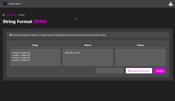 String Format - Overview (O11) | OutSystems