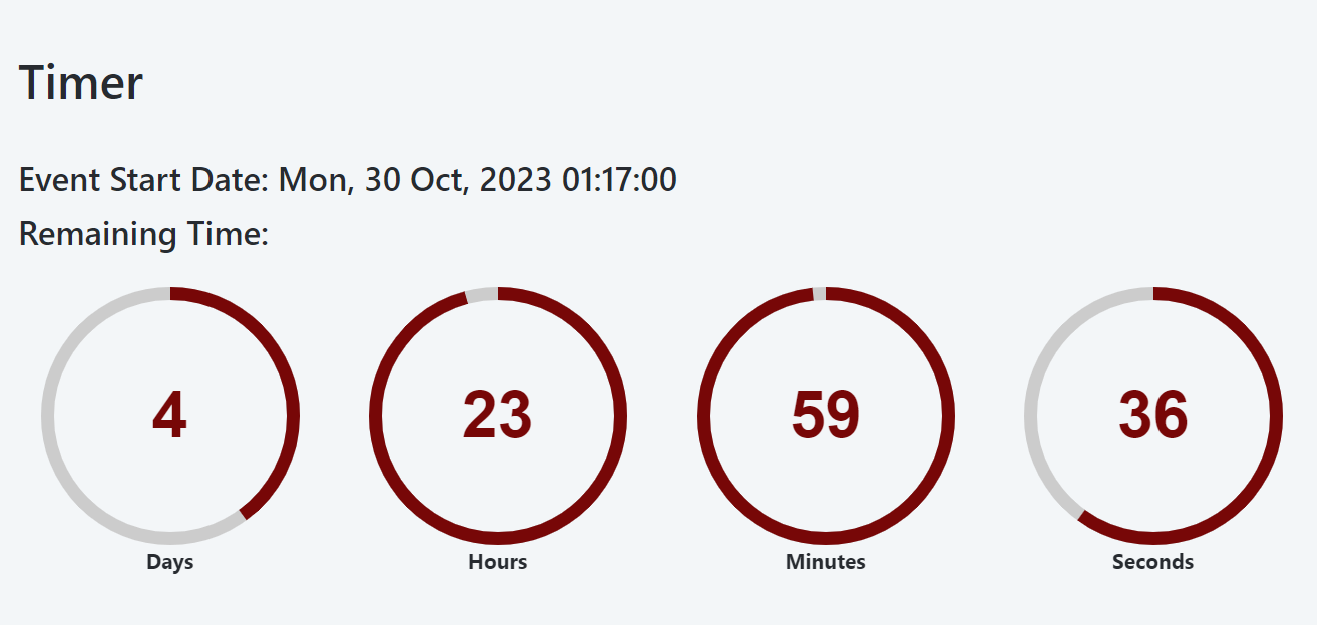Countdown Asset Countdown Timer - Reactive - Overview (O11) | OutSystems