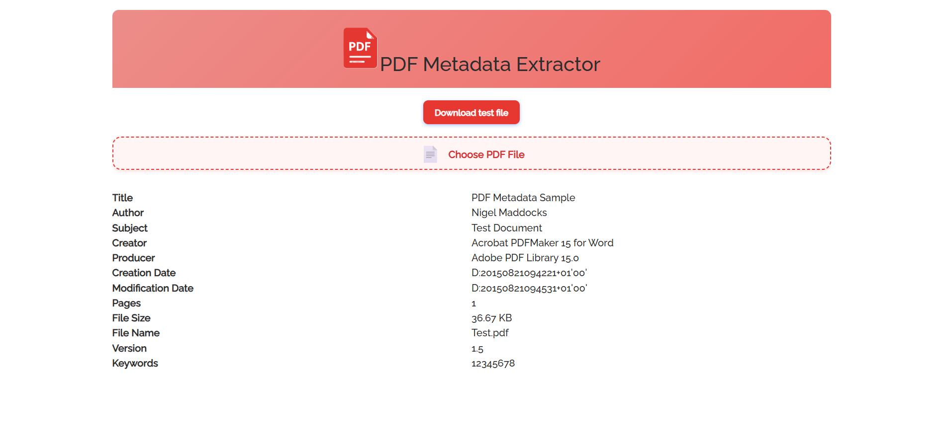 PDF Metadata Extractor - Overview (O11) | OutSystems