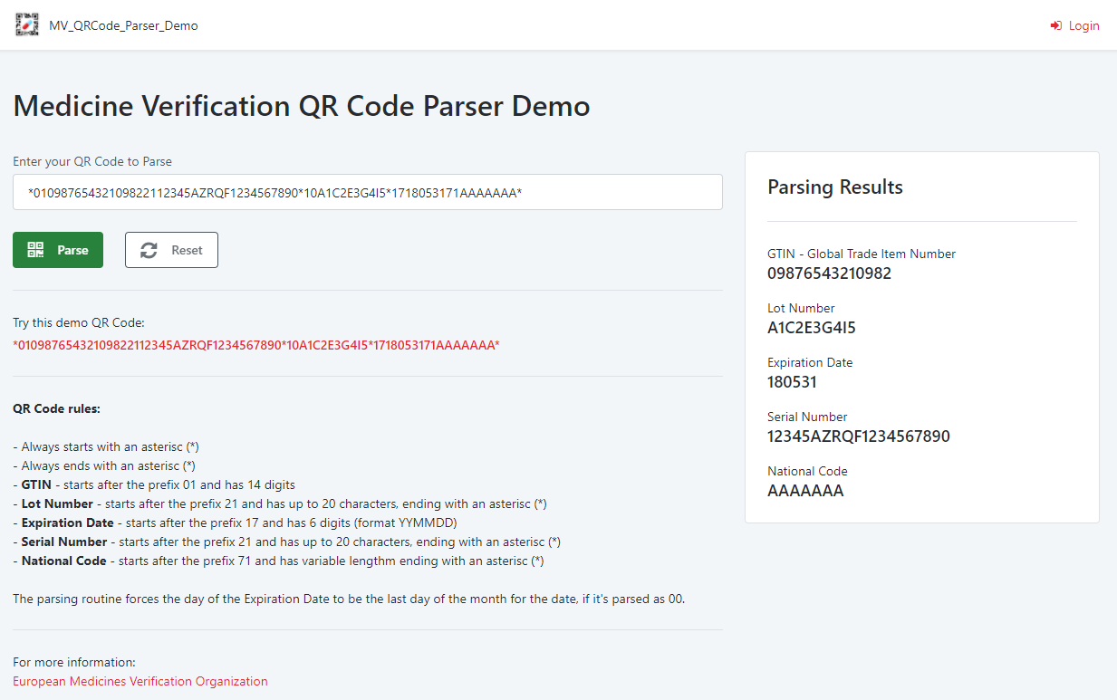 Medicine Verification QR Code Parser - Overview (O11) | OutSystems