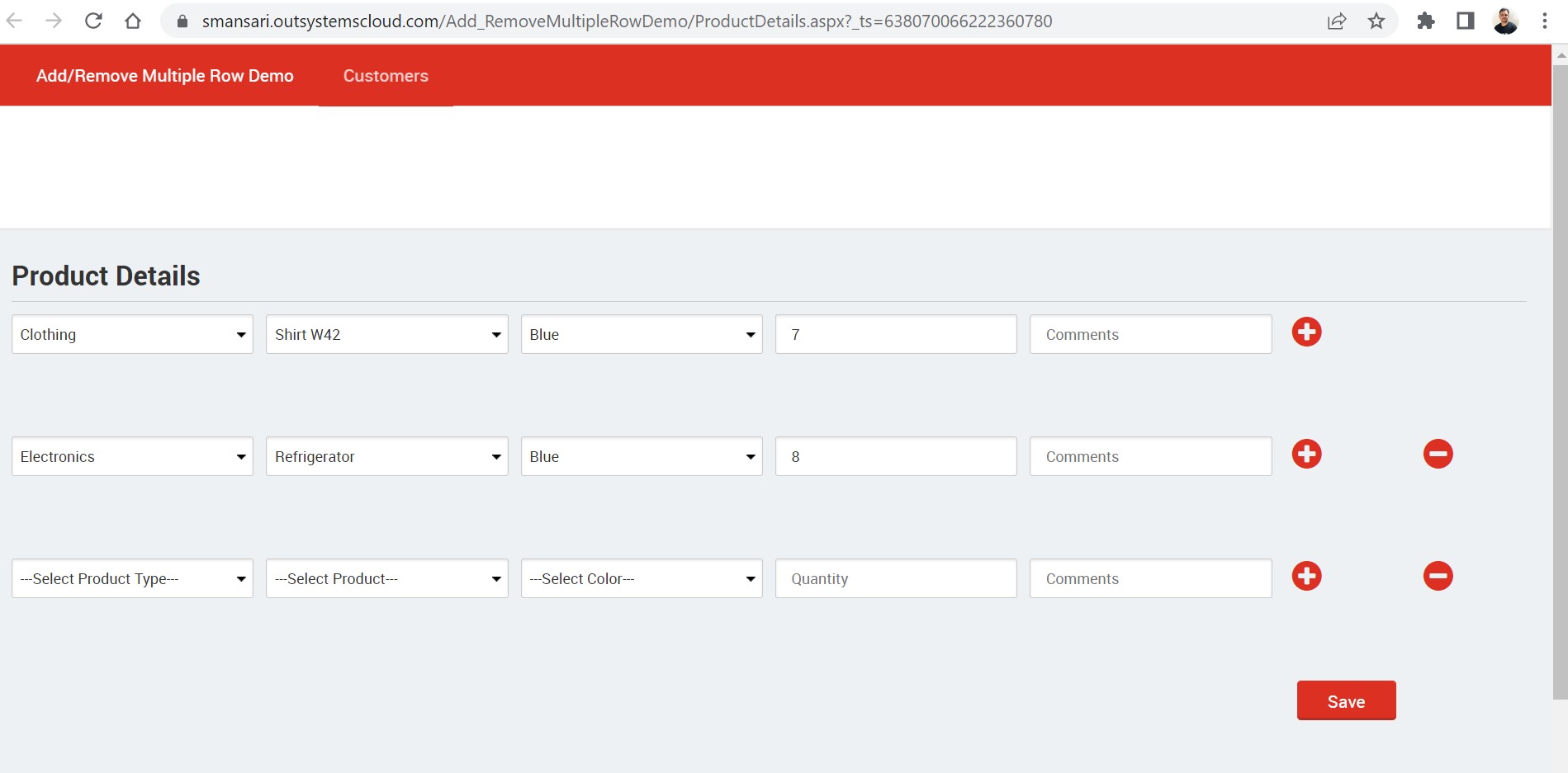Add or Remove Multiple Rows - Overview (O11) | OutSystems