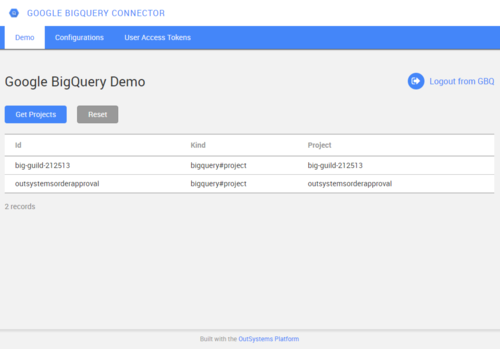 Google BigQuery Connector - Overview (O11) | OutSystems