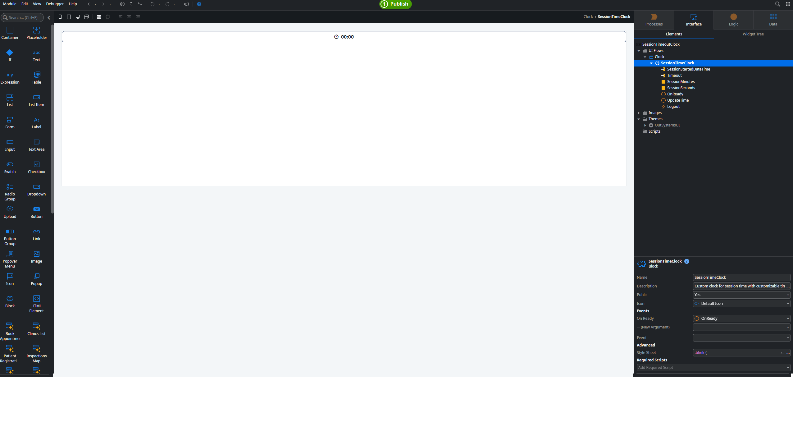 Session Timeout Clock - Overview (O11) | OutSystems