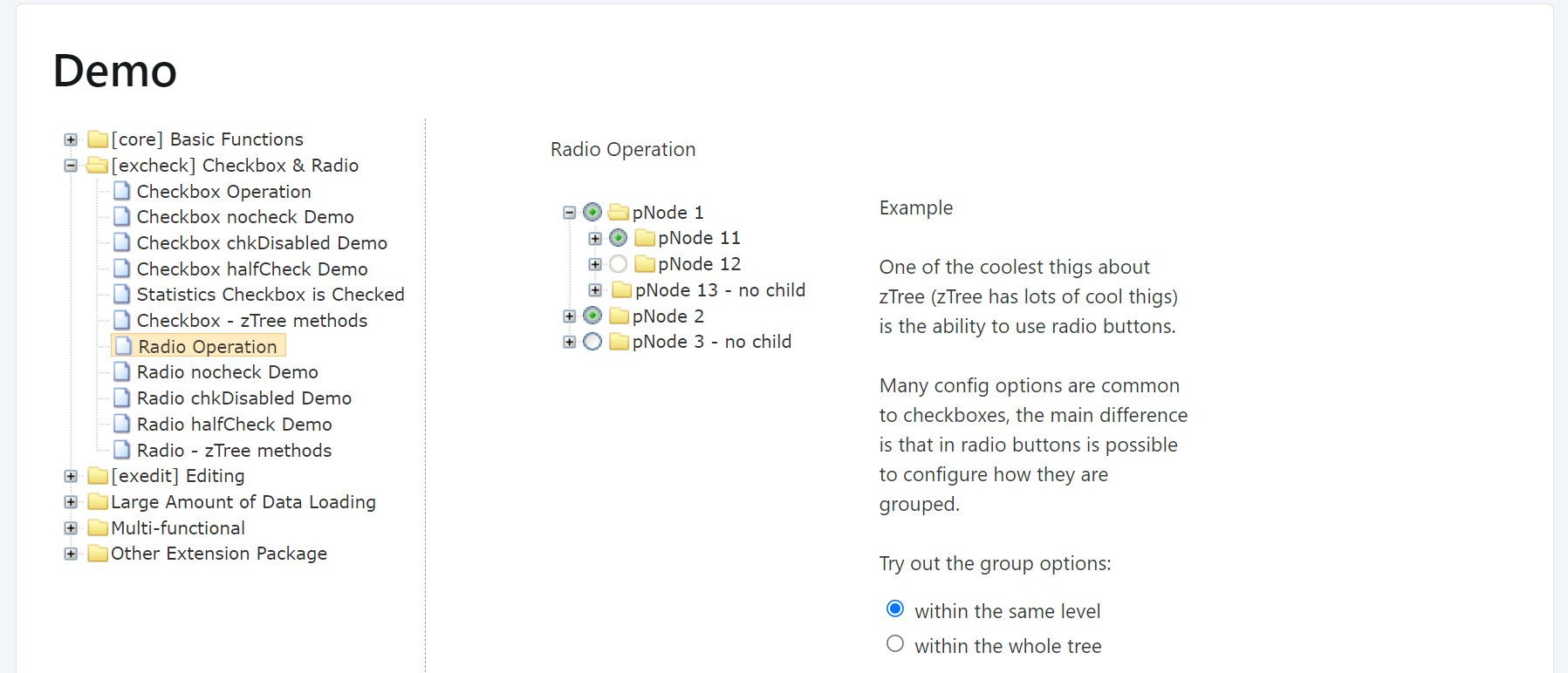 zTree - Overview (O11) | OutSystems