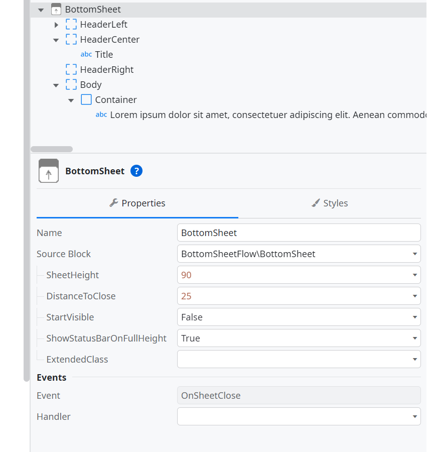 Draggable Bottom Sheet - Overview (O11) | OutSystems