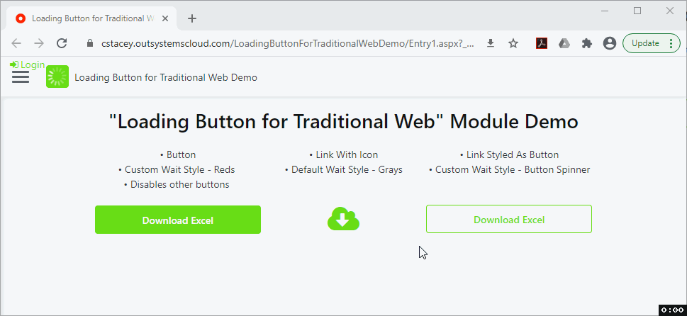 Load All Button Loading Button (Traditional Web) - Overview (O11) | OutSystems