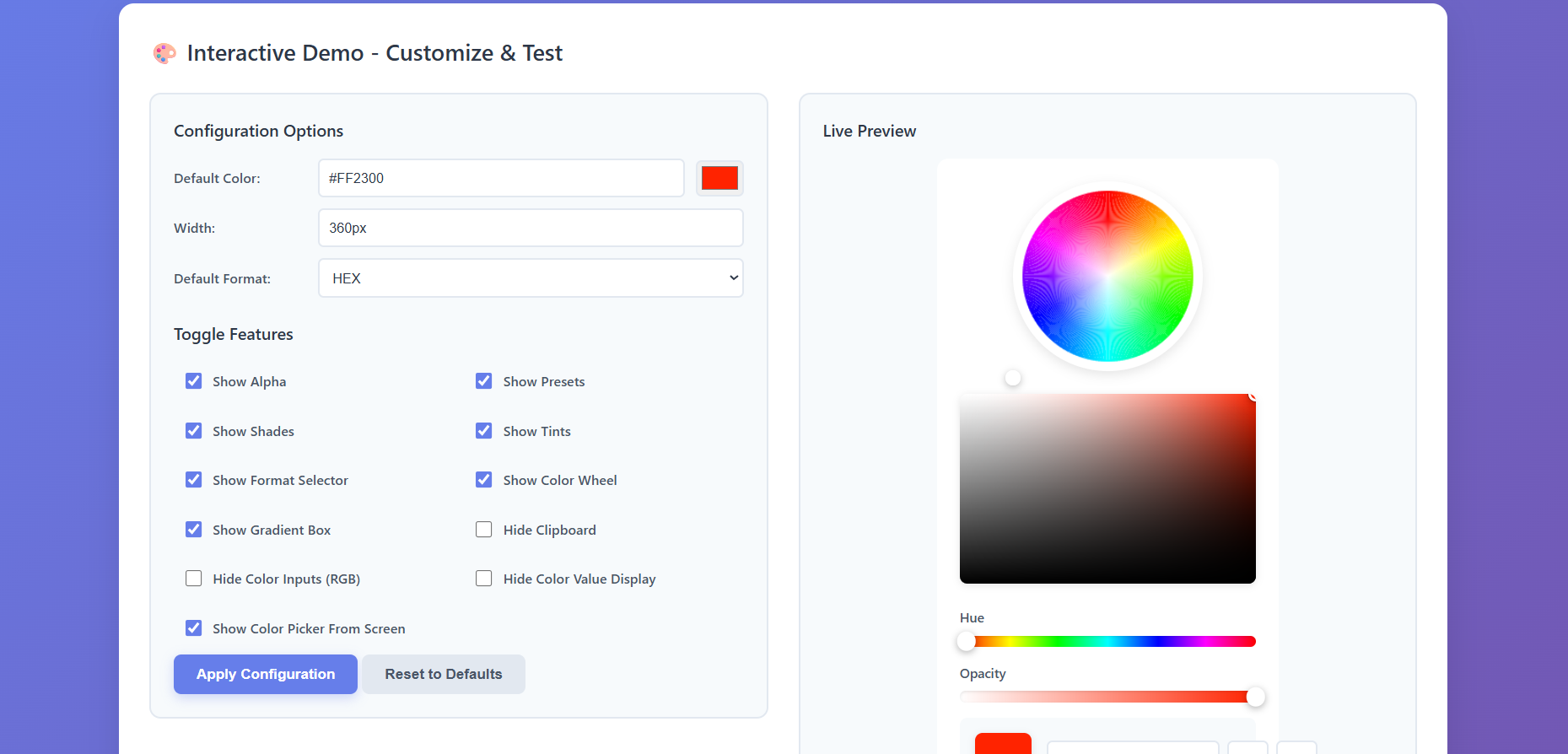 Advanced Color Picker - Overview (O11) | OutSystems