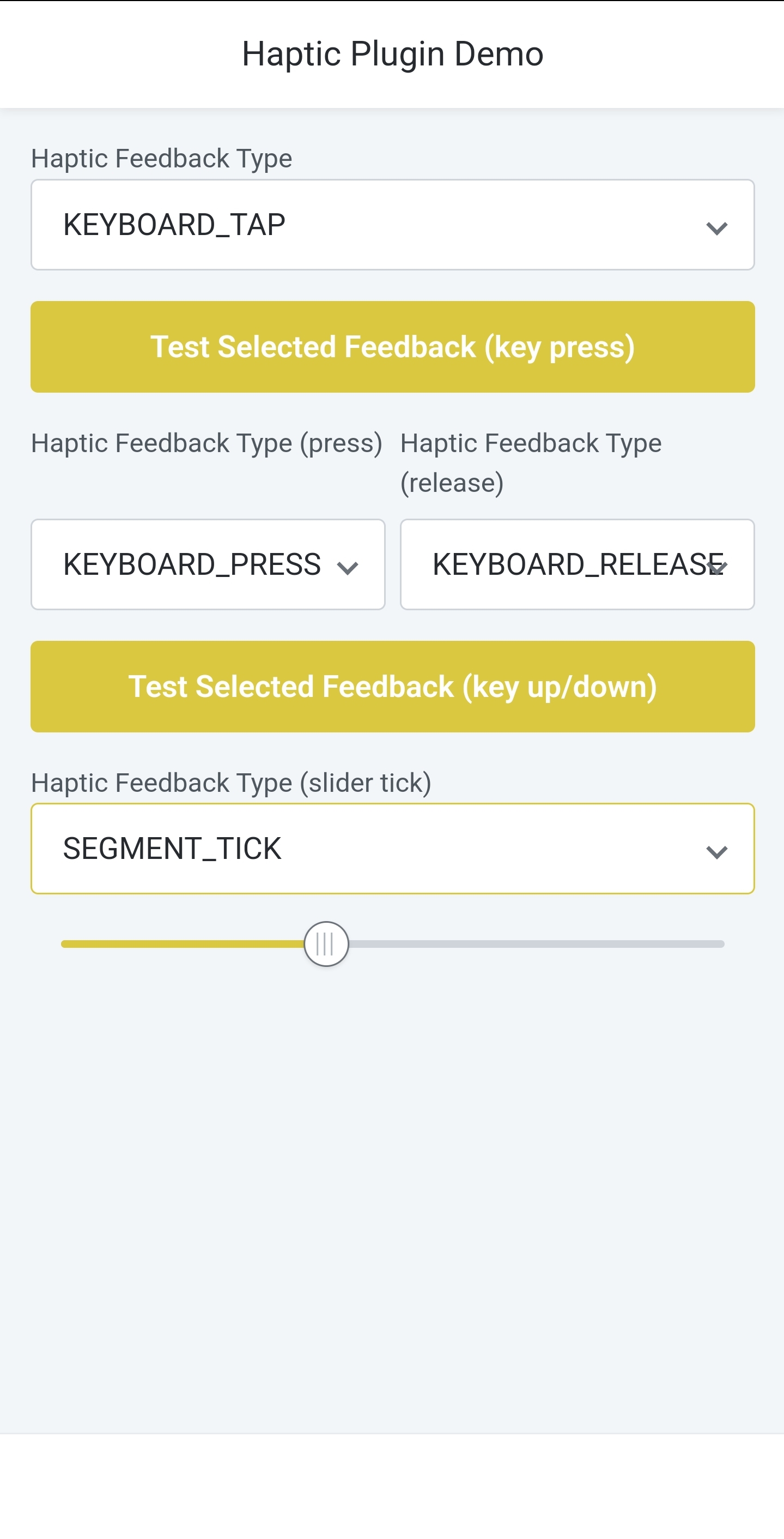 Haptic Feedback Plugin - Overview (O11) | OutSystems