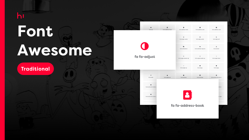 Hi Font Awesome (Traditional)