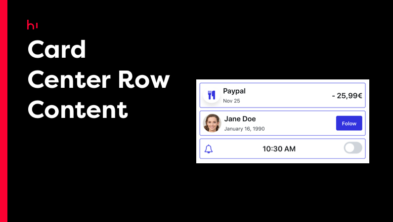 Hi Card Center Row Content