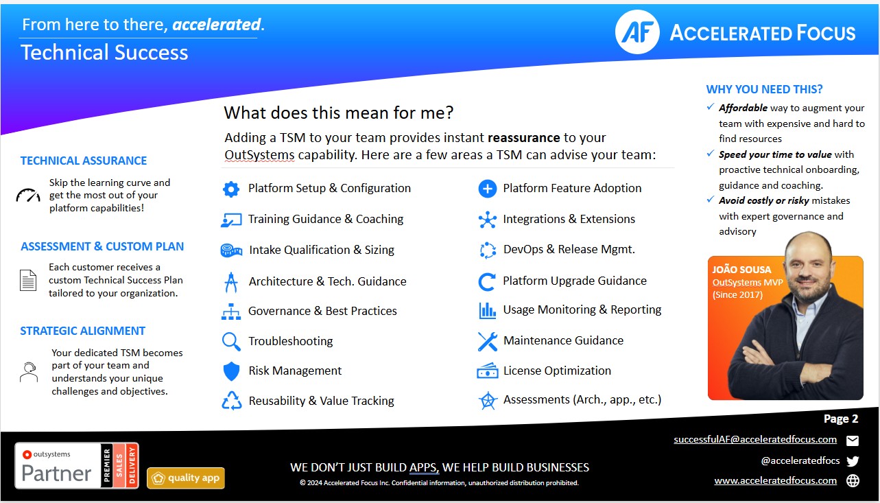 Technical Success Management