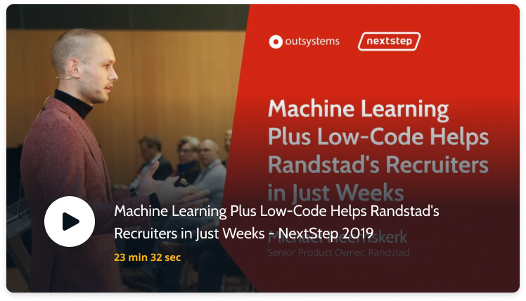 ml and low code nextstep 2019